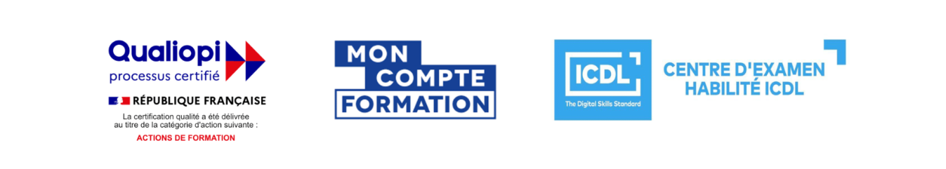 Logos des certifications et financements